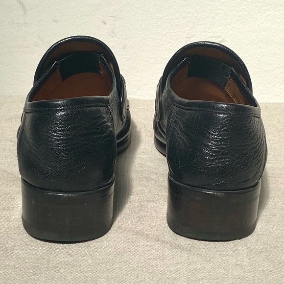 Gucci black brass horsebit union jack uk flag metallic loafers size 5 - Picture 8 of 11